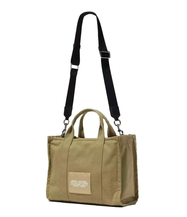 MARC JACOBS Sac The Medium Tote Coton Slate Green Retour Gratuit 3