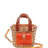 CLARIS VIROT Panier Joe Cuir Orange 23