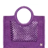 grande qualité MIZELE Cabas Fish Net Medium Lurex Violet 17