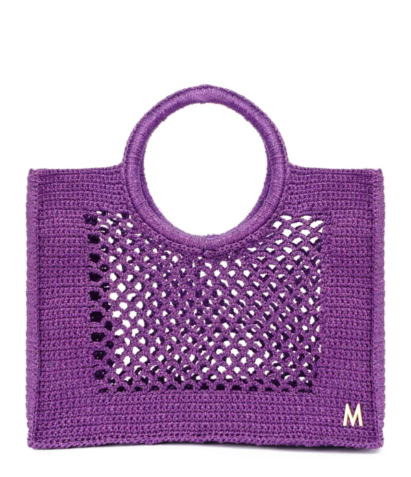 MIZELE Cabas Fish Net Medium Lurex Violet 1