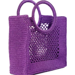 MIZELE Cabas Fish Net Medium Lurex Violet 10