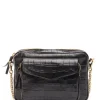 Sac Big Charly Cuir Embossé Croco Noir, Collaboration Lulli X Claris Virot 22