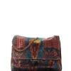 JEROME DREYFUSS Sac Lulu M Velours Imprimé Ikat, Capsule Velours 20