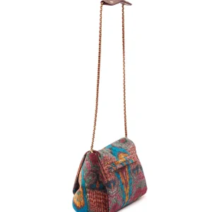 JEROME DREYFUSS Sac Lulu M Velours Imprimé Ikat, Capsule Velours 10