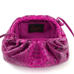 SISTA PARIS Sac Baby Uniq Cuir Souple Python Pink Devil 12