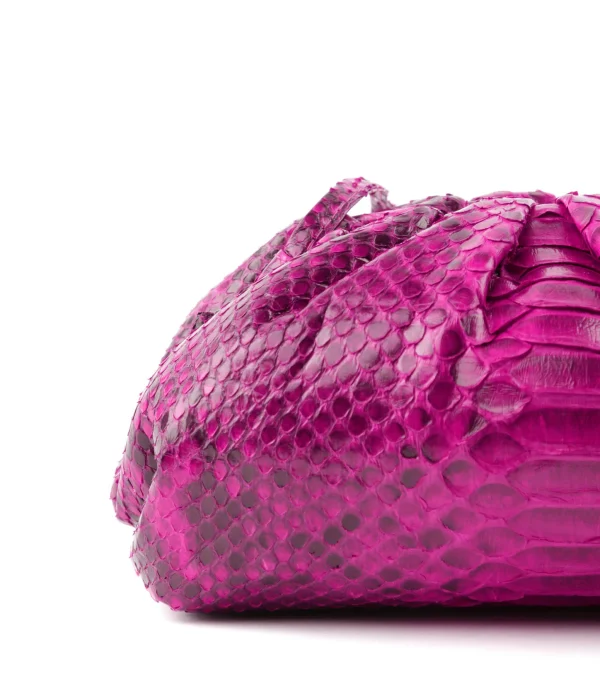 SISTA PARIS Sac Baby Uniq Cuir Souple Python Pink Devil 5