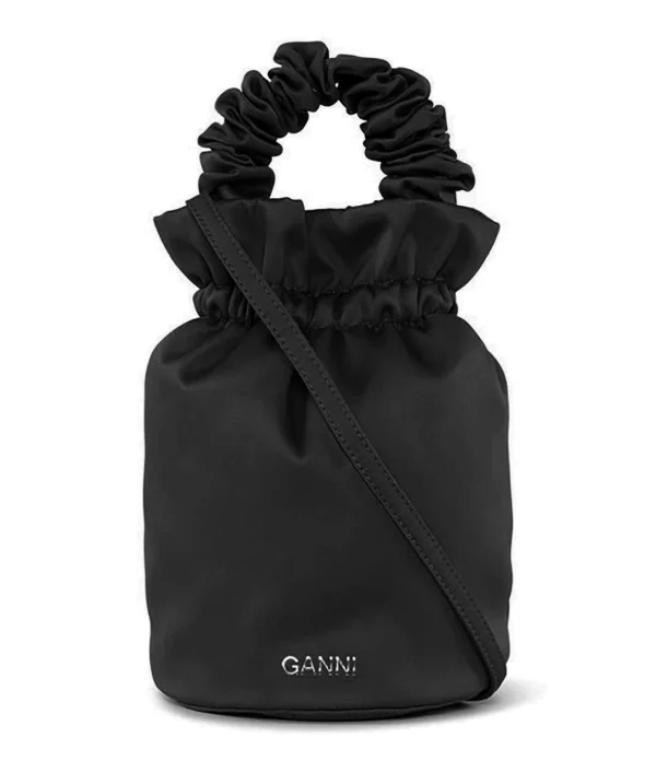 GANNI Sac Sceau Recyclé Noir 1