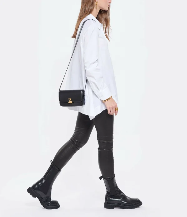 ZADIG & VOLTAIRE Sac ZV Initiale Le Mini Cuir Noir 7