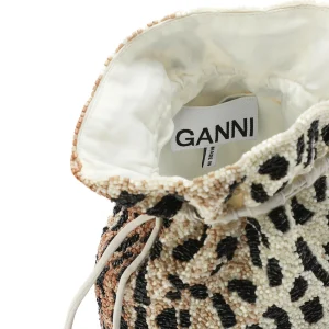 GANNI Sac Bourse Perles Léopard 17