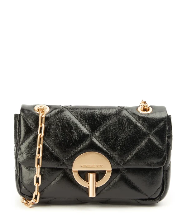 VANESSA BRUNO Sac Nano Moon Cuir Vachette Noir 1