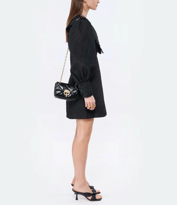 VANESSA BRUNO Sac Nano Moon Cuir Vachette Noir 7