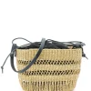 MUUN Panier Mini Minette Naturel Noir vente luxe pas cher 22