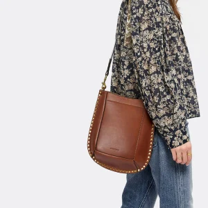 ISABEL MARANT Sac Oskan Cuir Cognac 19