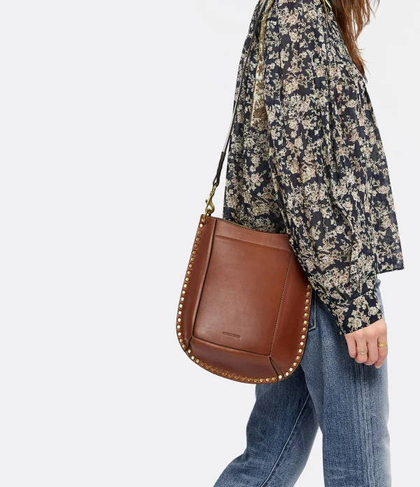 ISABEL MARANT Sac Oskan Cuir Cognac 7