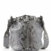 SISTA PARIS Sac Amber Cuir Python Gris 22