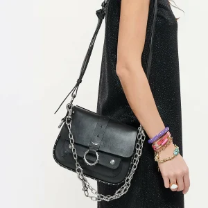 Sac Kate Cuir Noir, Collaboration Zadig & Voltaire X Kate Moss De Qualité 23