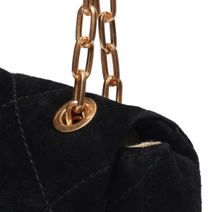 magasin en ligne france VANESSA BRUNO Sac Nano Moon Cuir Suédé Noir 10