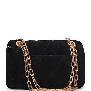 magasin en ligne france VANESSA BRUNO Sac Nano Moon Cuir Suédé Noir 12