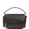 A.P.C. Sac Sarah Épaule Sangle Mini Cuir Noir 17