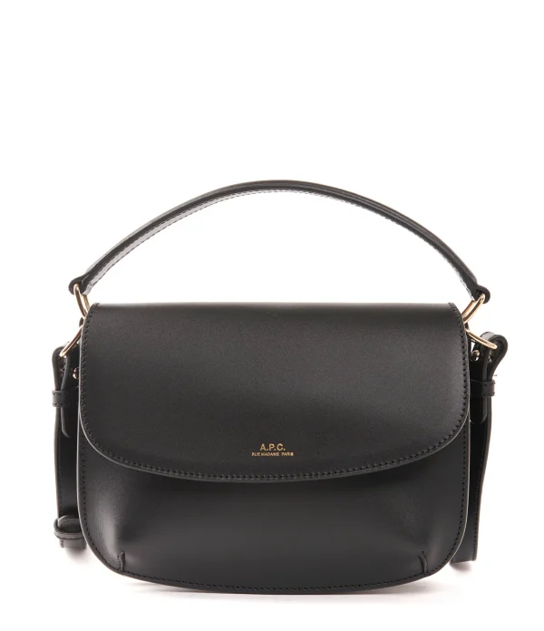 A.P.C. Sac Sarah Épaule Sangle Mini Cuir Noir 1