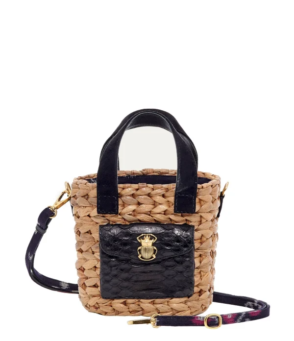 CLARIS VIROT Panier Joe Cuir Noir 1