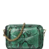 CLARIS VIROT Sac Charly Python Menthe pas cher en vente 19