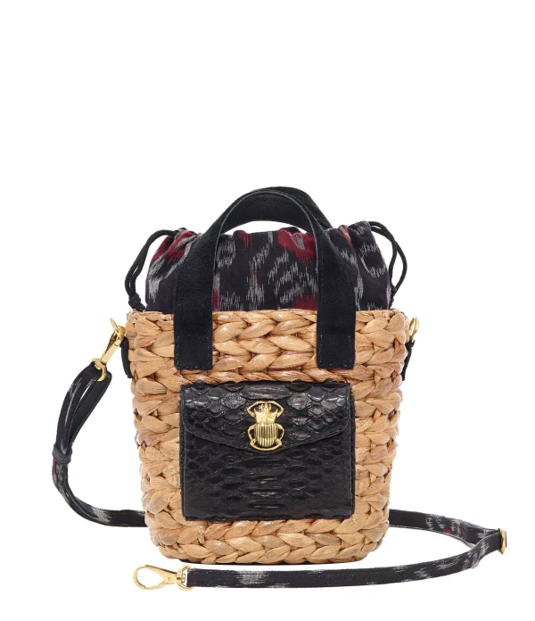 CLARIS VIROT Panier Joe Cuir Noir 3