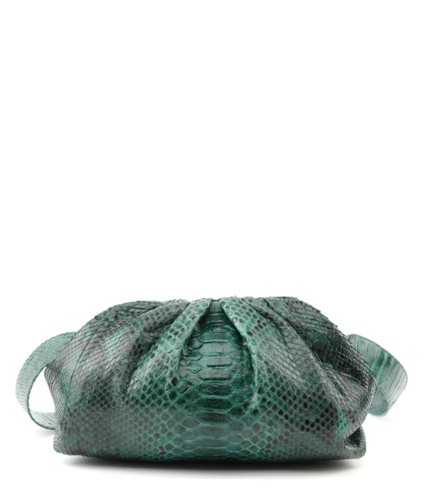 SISTA PARIS Sac Big Uniq Cuir Souple Python Vert 1