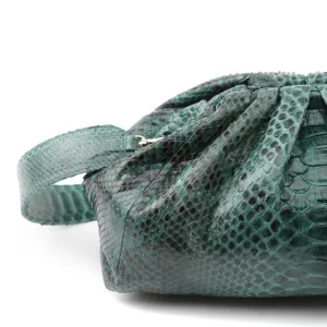 SISTA PARIS Sac Big Uniq Cuir Souple Python Vert 15