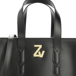 ZADIG & VOLTAIRE Sac ZV Initiale Le Small Cuir Noir marques pas cher 13